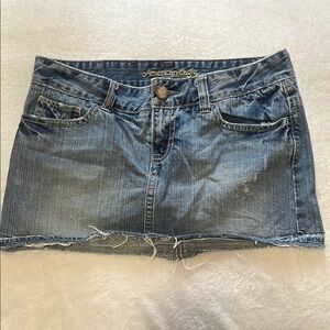 Vintage American Eagle Blue Denim Skirt